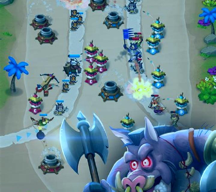 tower rush game mechanics gameplay drop block